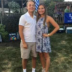 Bevello boutique floral halter dress